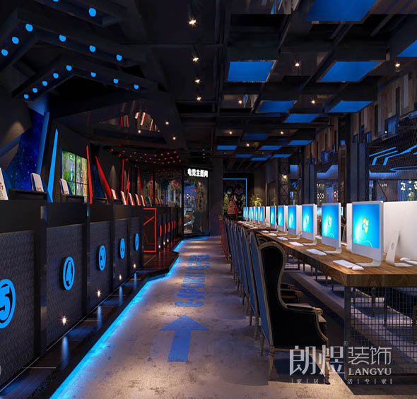 動(dòng)感時(shí)尚電競網(wǎng)咖裝修效果圖