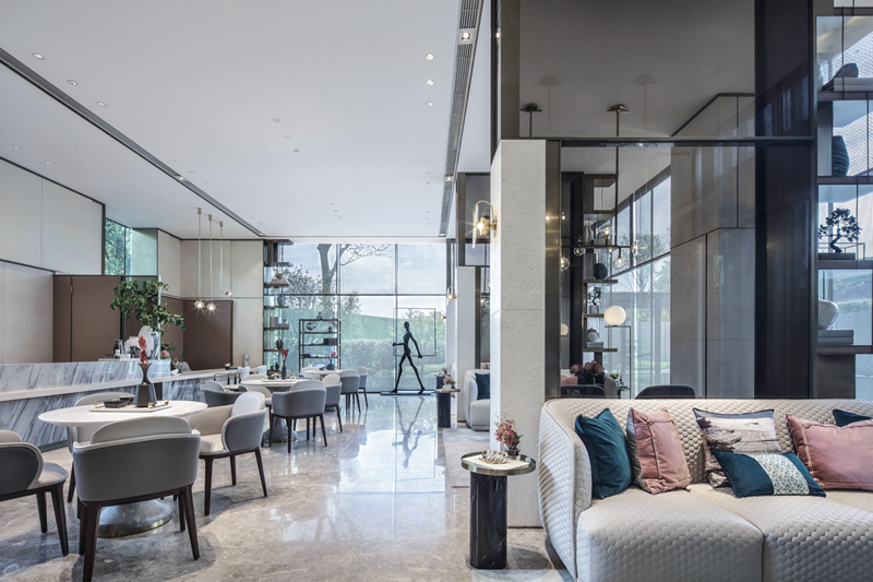 售樓銷售中心-接待區效果圖