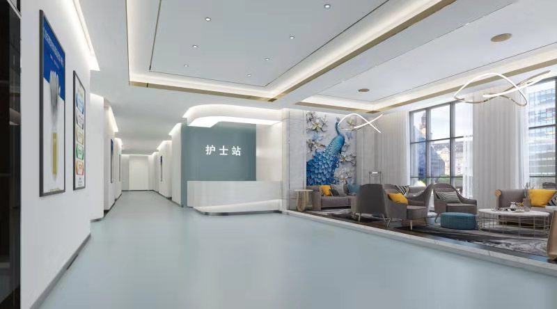 簡約高端整形醫院護士站裝修效果圖