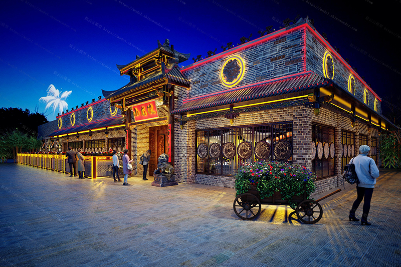 火鍋店創(chuàng)意門(mén)頭效果圖