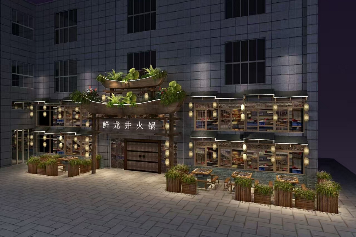 火鍋店門(mén)頭圖片效果圖