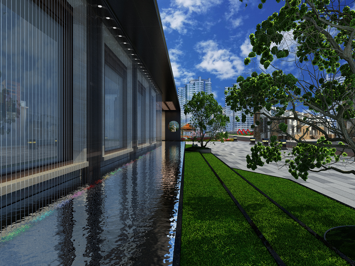 售樓部室外裝修效設(shè)計(jì)果圖