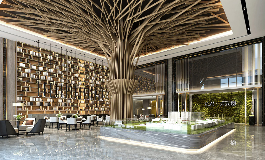 售樓部內(nèi)部裝修設(shè)計(jì)效果圖