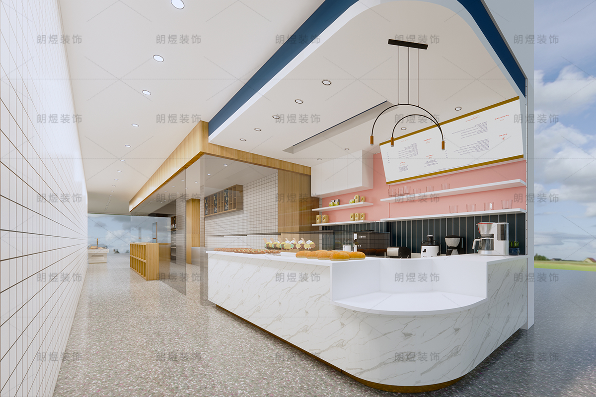 商場奶茶店裝修設計效果圖