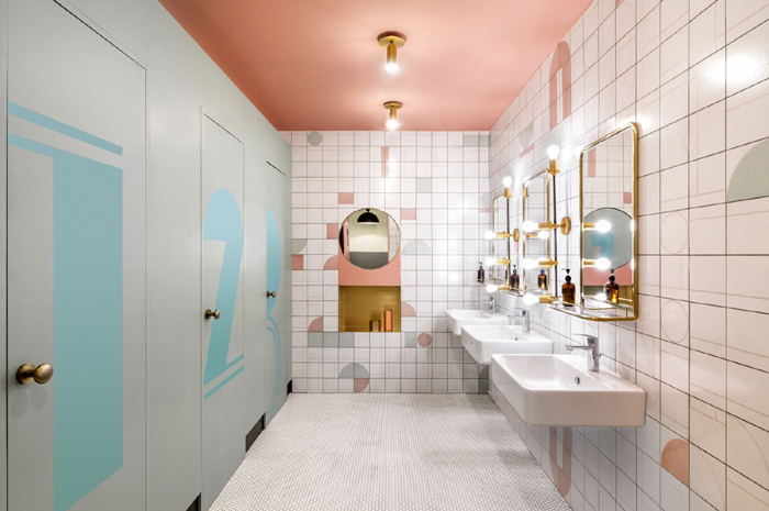 寫字樓辦公室廁所裝修布置方案效果圖