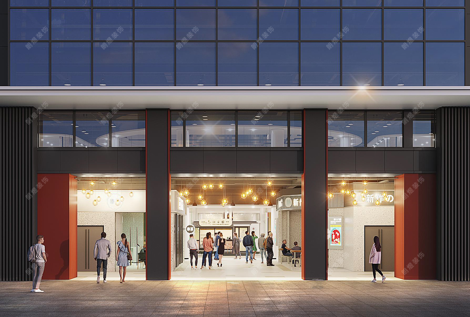 成都綜合購物商場裝修設計效果圖