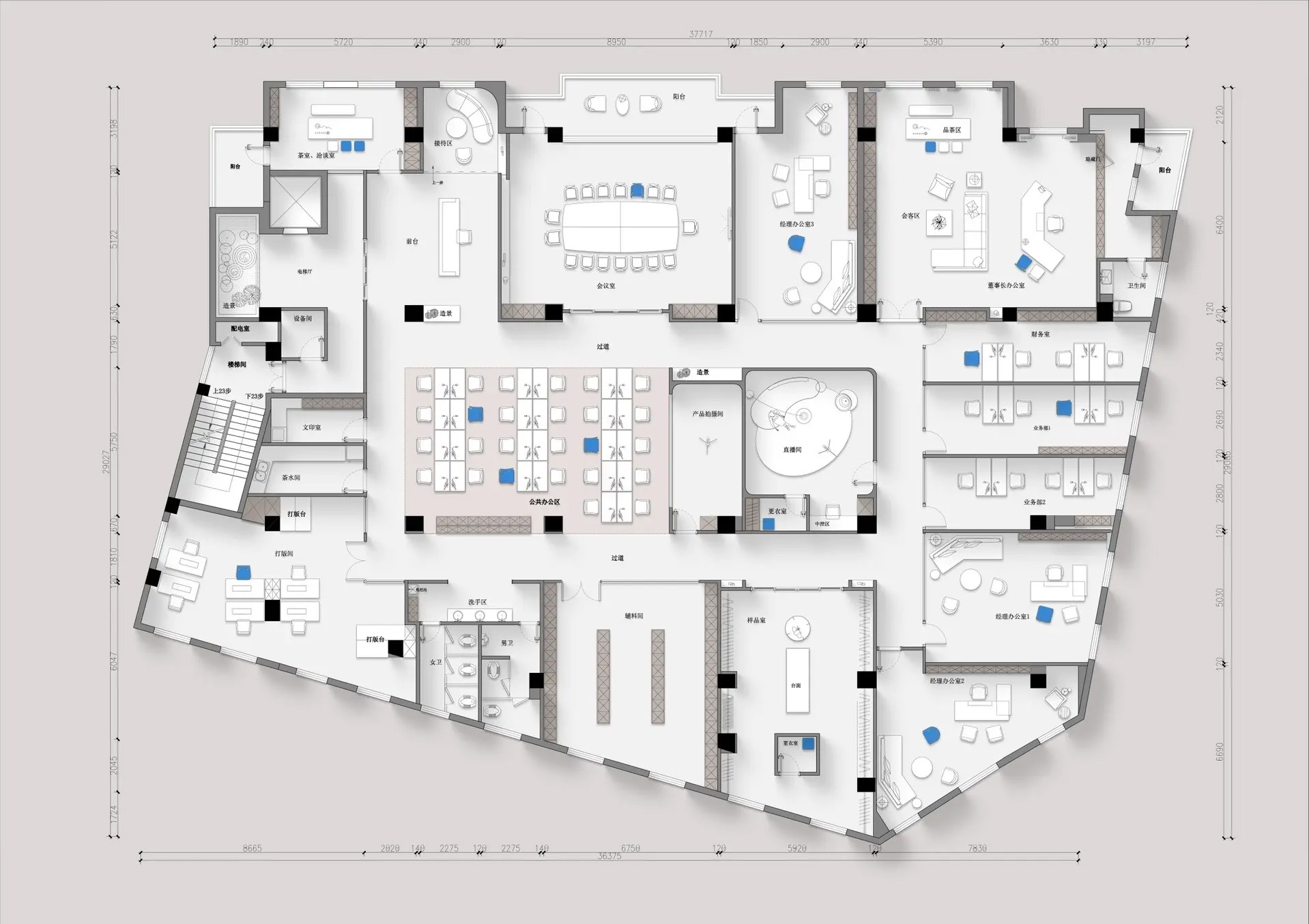 辦公室平面動線設計