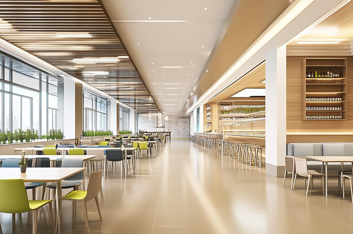 學校食堂裝修效果圖