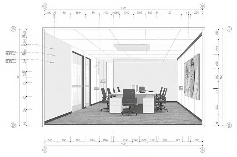 辦公室裝修圖紙符號(hào)急含義